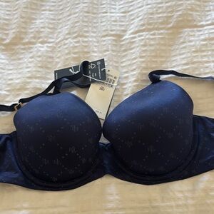Ralph Lauren Blue Underwire Bra Intimates